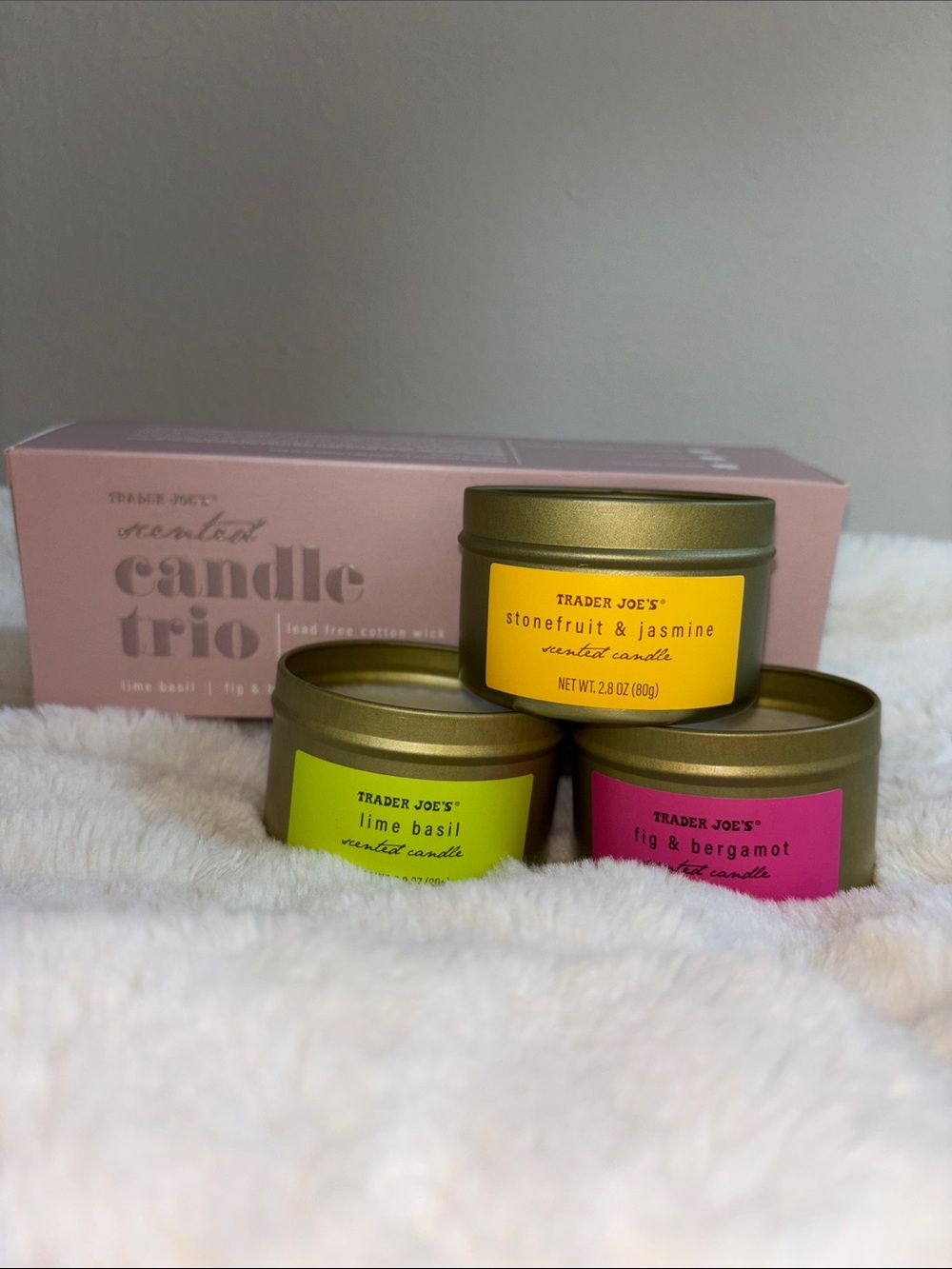 Trader Joe's Limited Trio Scented Candle Tins